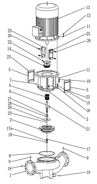 TD管道循环泵图解说明