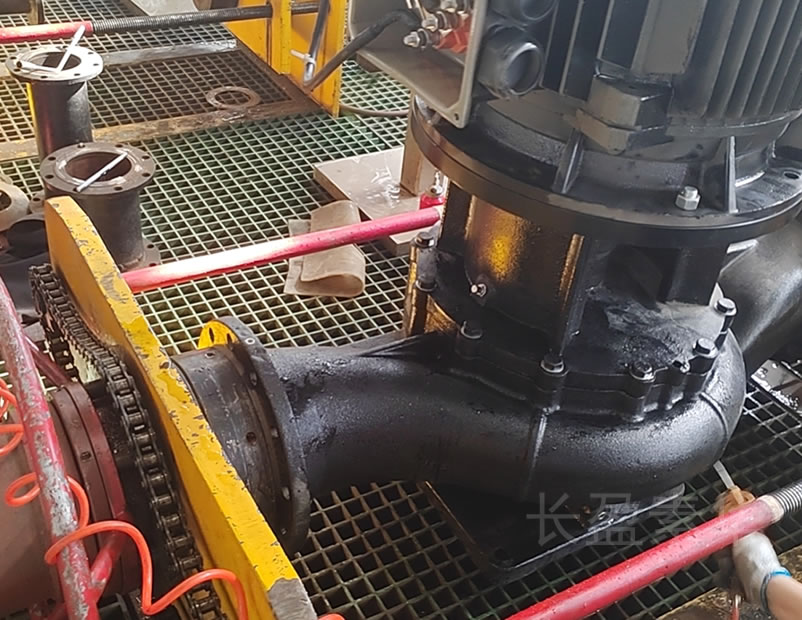 用于锅炉供热的管道循环泵TD200-43/4型号出厂测试